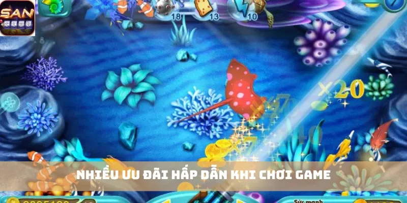 Nhiều ưu đãi hấp dẫn khi chơi game